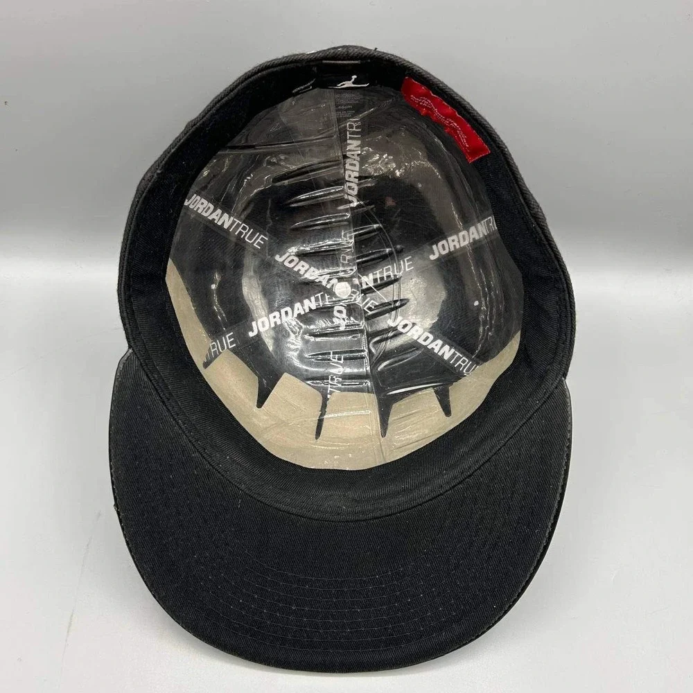 Air Jordan True J11 Hat Men 7 Black Embroidered Jumpman Fitted Cap